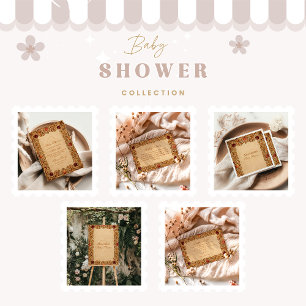 Elegant Fruit and Foliage Baby Shower Foam Board