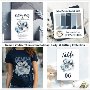 Gemini Zodiac Themed Birthday Party Welcome Sign