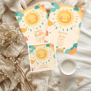 Boho Yellow Sunshine  Paper Plates
