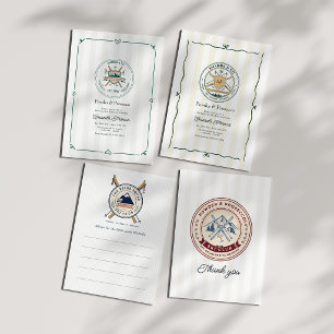 Powder & Prosecco Ski Bachelorette Weekend Invitation