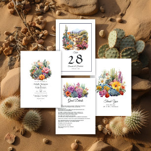 Desert Hues Floral Wedding Thank You Card