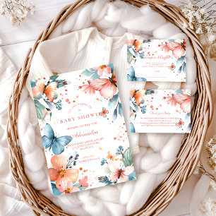 Butterfly Meadow Baby Shower Invitation