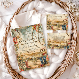 Desert Rodeo Western Books for Baby  Enclosure Card