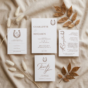 Rustic Western Horseshoe Custom Monogram Wedding Wax Seal Stamp