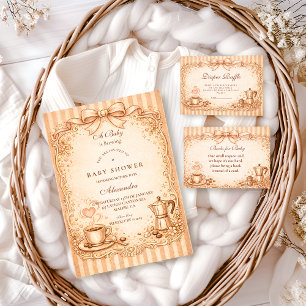 Rustic Coffee Baby Shower Napkins