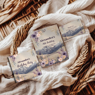 Wildflower Mountain Milestone Celebration Invitation