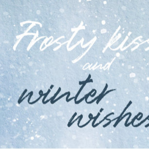 Frosty kisses and winter wishes Forest Wedding Invitation