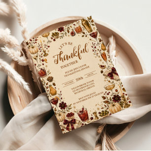 Festive Thanksgiving Cocktail Party Paper Plates