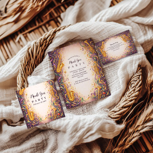 Jazz Music Mardi Gras Masquerade Foam Board