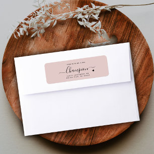 Soon-To-Be Minimalist Calligraphy Script Wedding Label