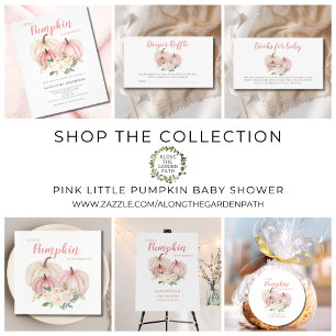 Budget Little Pumpkin Pink Baby Shower Invitation
