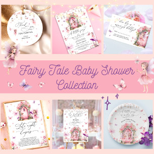 Enchanted Forest Fairy Flower Garden Baby Shower Paper Plates