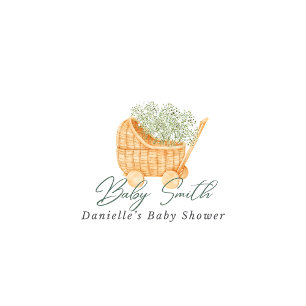 Wood & Baby's Breath - REGISTRY DETAILS - Green Enclosure Card