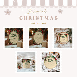 Rustic Red Poinsettia Holiday Party