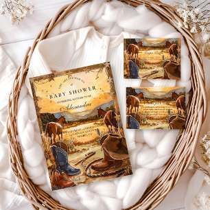 Rustic Desert Rodeo Books for Baby  Enclosure Card