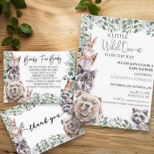 Thank you Baby Shower Woodland Animals  Postcard