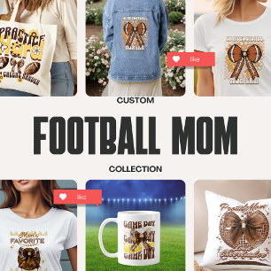 Personalized In my Football Mom Era Denim Jacket
