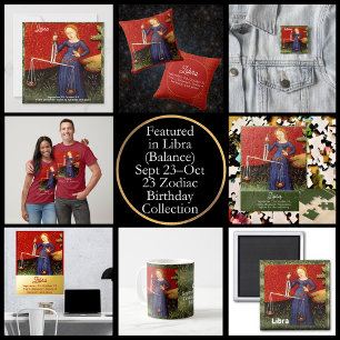 Libra Zodiac Sign Scales Birthday Party Tote Bag