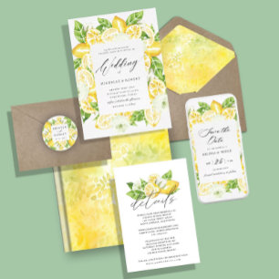 Citrus Lemon Tree Summer Garden Seating Chart Sign
