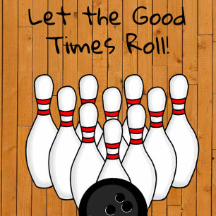 Bowling Themed Birthday Party Invitation