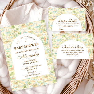 Storybook Tropical Animals Baby Shower Napkins