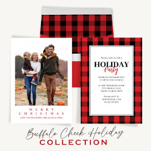 Christmas Holiday Festive My First Buffalo Check Baby T-Shirt