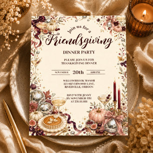 Glamorous Disco Friendsgiving Paper Cups