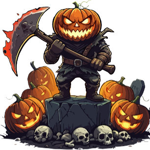 🖤 Black Pumpkin King Halloween Invite 🎃