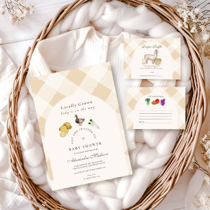 Locally Grown  Baby Shower Invitation