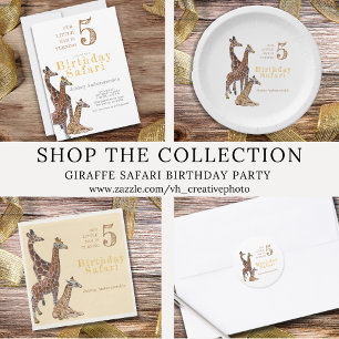 Giraffe Birthday Safari  Napkins