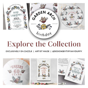 Garden Flower Arch Welcome Birthday Party Banner