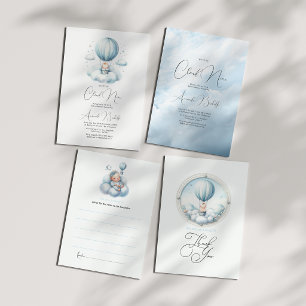 Dreamy Cloud 9 Baby Shower Invitation