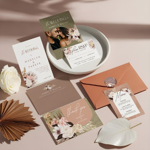 Bridal Shower Bride-To-Be Bingo Chic Boho Florals