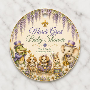 Mardi Gras Baby Shower Invitation   New Orleans Ba