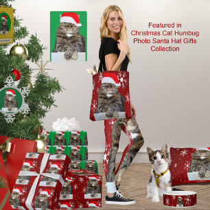 Christmas Cat Humbug Photo Postcard
