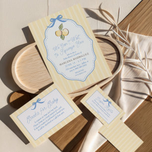 Can't Wait to Squeeze You Citrus Baby Shower  Thank You Card