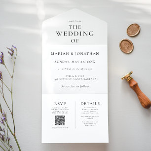 Minimal Elegant Reception Wedding Guest Book