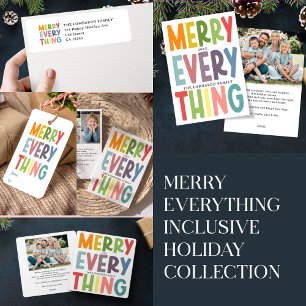 Colorful Merry Everything Inclusive cute Gift Tags