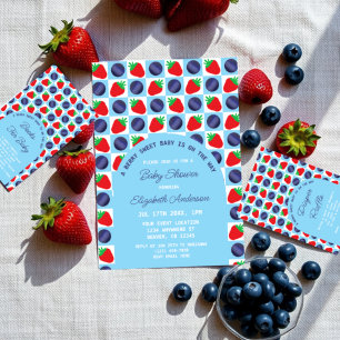 Berry Sweet Baby Shower Books For Baby Enclosure Card