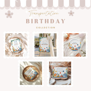 Safari Race Car 2nd Birthday Thank You Card