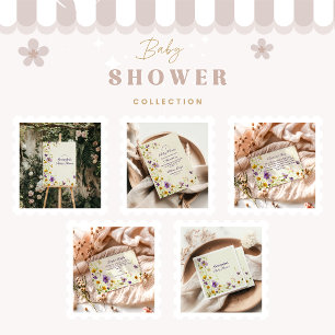 Wildflower Garden Baby Shower Napkins