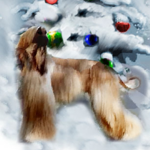 Afghan Hound Personalized Christmas Cards