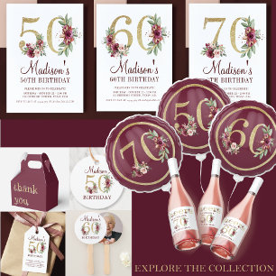 Luxury 60th Birthday Photo Hand Fan
