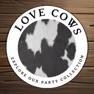 cow hide black white  envelope