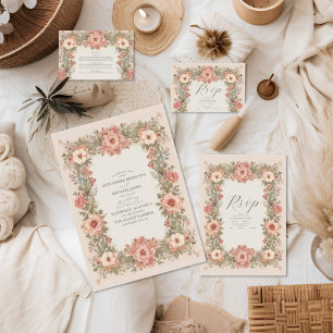 Botanical Garden Art Nouveau Wedding Foam Board