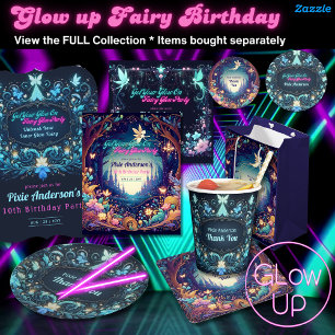 Glow Fairy Party Theme Fairytale Enchanted Forest Invitation