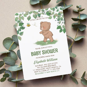 A Little Bear Cub Baby Shower Thank You Card