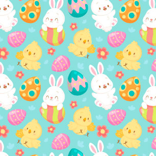 Happy Customize Easter White Love Rabbit Pillow Case