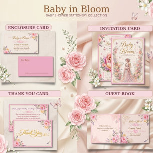 Baby in Bloom Words of Wisdom Enclosure Card   