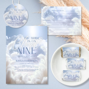 Bride On Cloud Nine 9 White Pampas Bridal Shower Paper Plates